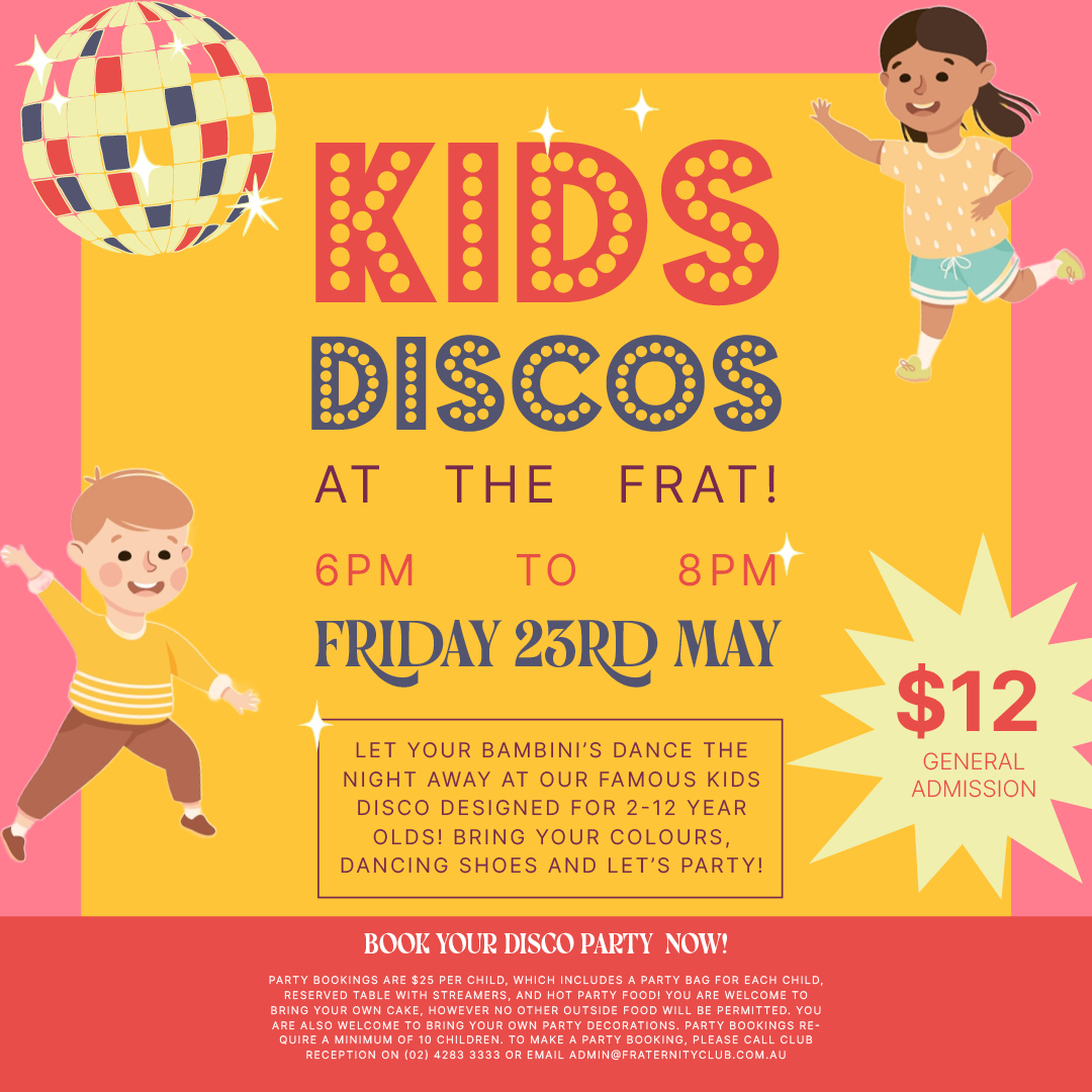 Kids Disco – Friday 23rd May
