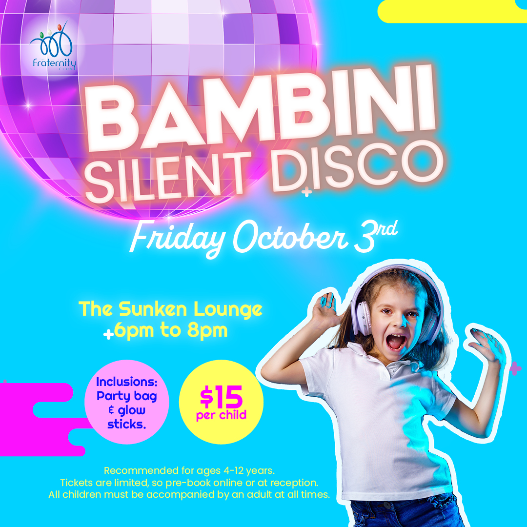BAMBINI SILENT DISCO – FRIDAY 3RD OCTOBER